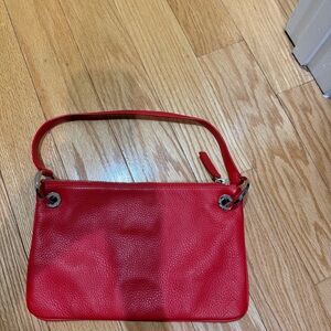 DKNY Women's Red Leather Small Shoulder bag